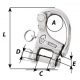 HR snap shackle with clevis pin - Length: 86 mm