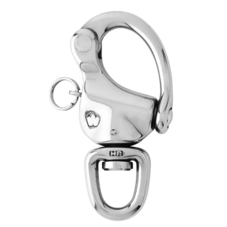 HR snap shackle - With swivel eye - Length: 70 mm