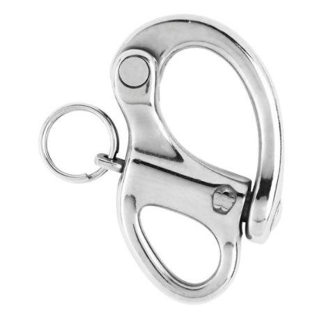 HR Snap shackle - With fixed eye - Length: 50 mm