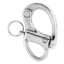 HR Snap shackle - With fixed eye - Length: 70 mm