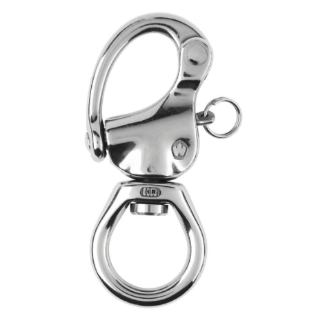 HR snap shackle - Large bail - Length: 80 mm