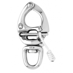 HR quick release snap shackle - With swivel eye - Length: 80 mm