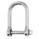 Self-locking large shackle - Dia 6 mm