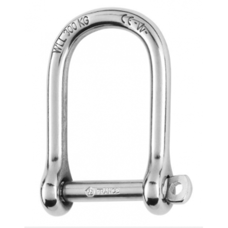 Self-locking large shackle - Dia 6 mm