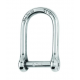 Self-locking allen head pin D shackle - Dia 6 mm - large size