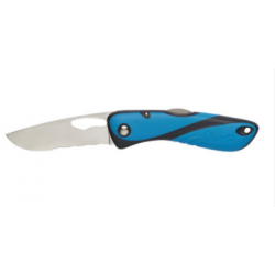 Offshore knife - Single serrated blade - Blue